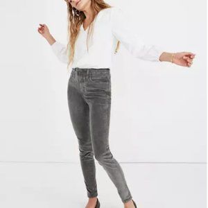 Madewell 10 inch high rise skinny corduroy jeans
